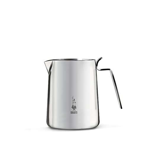 Bialetti 1806 Jarra de leche, 300 ml, Acero inoxidable, Plateado