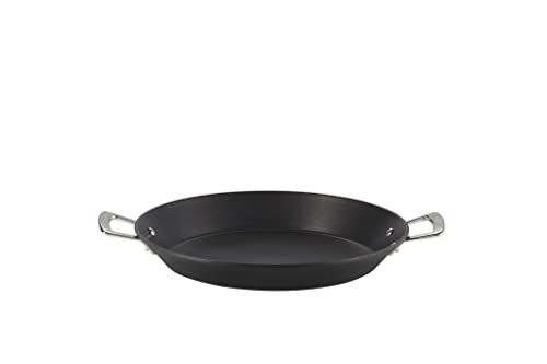 Le Creuset Paellera antiadherente, para todas las fuentes de calor, incluso la inducción, aluminio, Antracita lateado, diámetro 32 cm, 52101320010101