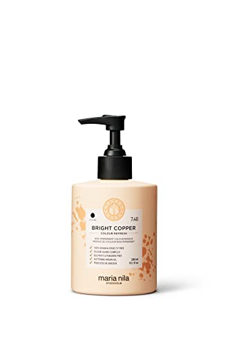 Maria Nila Color Refresh Bright Copper, 300 ml, mascarilla para el cabello Cobre, pigmentos semipermanentes, 100% vegano y sin sulfatos ni parabenos