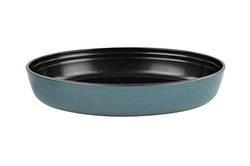 Vitrinor Fuente Oval De Vidrio Azul Con Antiadherente, 3L, pieza apta para horno, congelador y microondas, 1400008