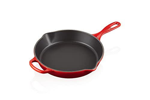 Le Creuset Sartén skillet alta de hierro fundido, 26 cm, 2 litros, Cereza, 20187260600422