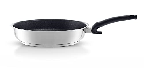 Fissler Adamant Premium Sartén De acero inoxidable, diámetro 28 cm, sartén sellada, antiadherente, resistente a los arañazos, inducción