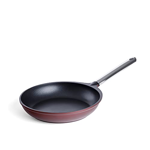 Mellerware Sartén Sauty! 24cm | Aluminio Fundido | Revestimiento Resistente Antiadherente | Forma Profunda | Reforzado | Apta para todo tipo de cocinas incluida inducción | Libre PFOA y PTFE | Rojo