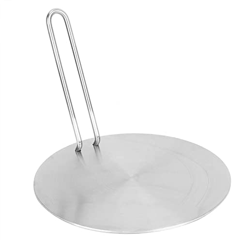 Difusor de calor para cocina de inducción, placa calefactora eléctrica de acero inoxidable con asa para café, leche, utensilios de cocina, estufa de cocina, estufa de gas(24cm), Difusor de calor