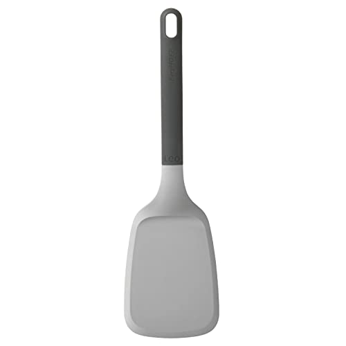 Berghoff 3950156 - Espátula de cocina turner, silicona y nylon, apto lavavajillas, mango tacto suave, color gris