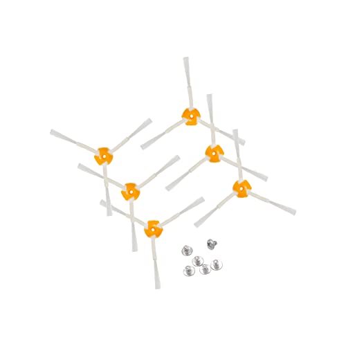 Typicshop Cepillos Laterales de Recambio para Robot Aspirador - Repuestos de Barredoras Compatibles con iRobot Roomba Modelos Serie 500, 600 y 700 - Incluye Tornillos y Bolsa con Cierre - Paquete de 6