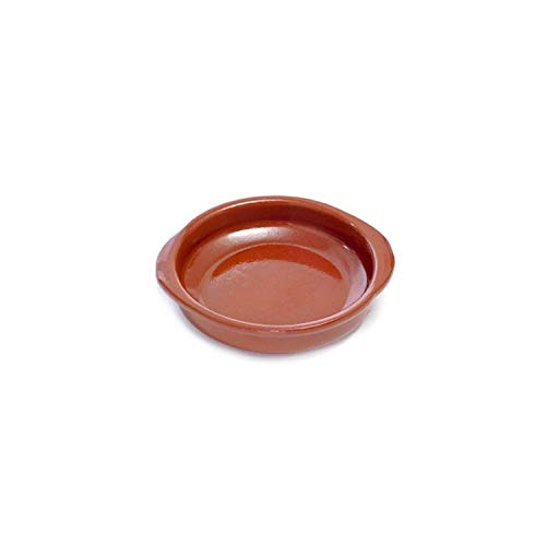 Cok CT4 – Cazuela Redonda con Asas, cerámica, marrón, 30 x 12 x 30 cm