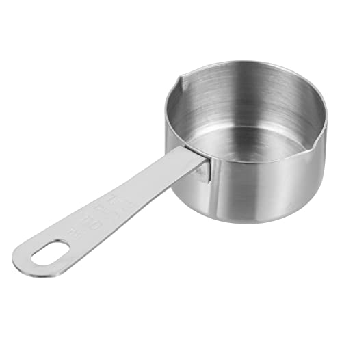 Yardwe 1 Cacerola Francesa Para Mantequilla Con Tapa Calentador De Café Olla Para Derretir Mantequilla Olla Para Salsa De Metal Olla Para Chocolate De Acero Inoxidable Olla Para