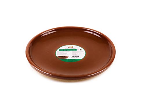 Raimundo Sánchez Plato De Barro De 28 Cm, Miel