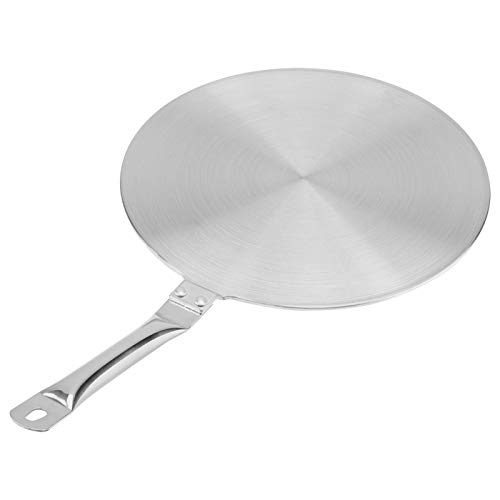 Placa difusora de Calor, Accesorios de Cocina de Acero Inoxidable con asa para Cocina de Gas/inducción, artículos para el hogar, Olla de Hierro(24 cm / 9,44 Pulgadas)