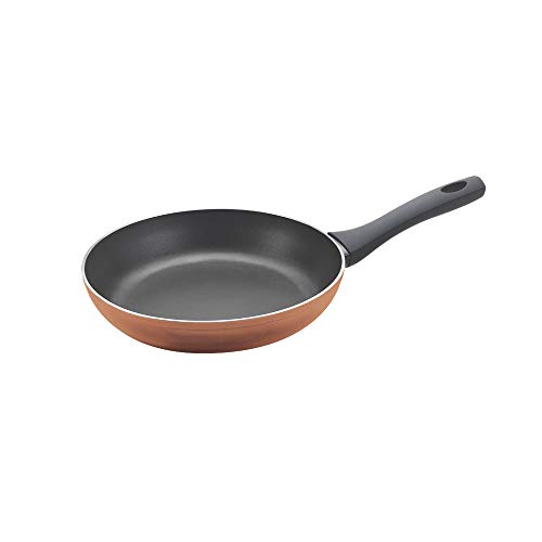 Metaltex NATIVA Copper-Sartén Aluminio Forjado, 20 cm, 2 Capas Antiadherente, Full Induction válido para Todo Tipo de cocinas, Acabado en Color Cobre