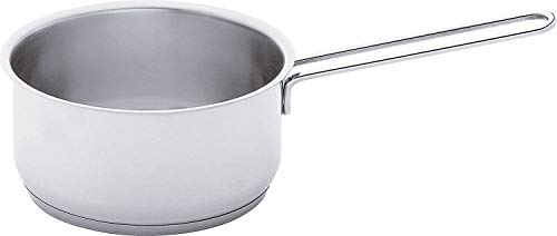 Fissler Häppchen Cazo de 0,5 L y 12 cm de diámetro, acero inoxidable, sin tapa, sin revestimiento, color plata, inducción