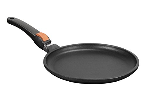 SKK 2264 Titanium 2000 Plus - Sartén para creps (26 cm, Mango extraíble)