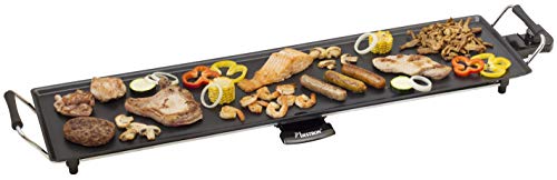 Bestron Plancha Parrilla Eléctrica XXL con Revestimiento Antiadherente, 1800 W, Negro