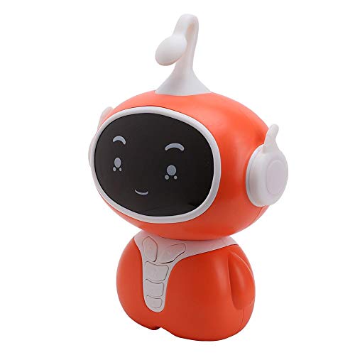 BTER Robot para niños con Material de Silicona de Grado alimenticio de Voz Inteligente, Robot Duradero Sonido, para bebés(Coral Orange)