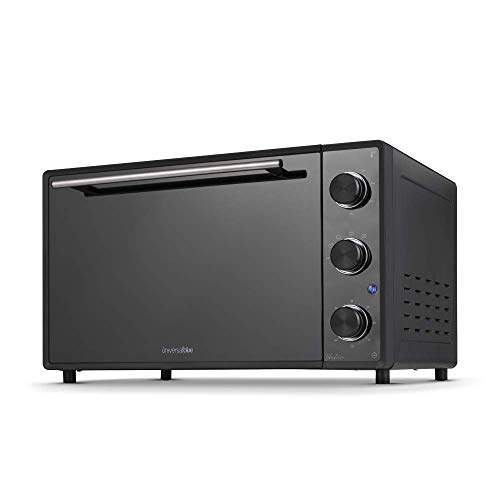 UNIVERSALBLUE Mini Horno Eléctrico Convección | Freidora de Aire 48 litros | Bandeja + Rejilla + Accesorios | Potencia 2000W |