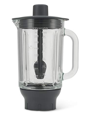 Kenwood KAH358GL Accesorio Batidora de vaso Thermoresist compatible con Robots de Cocina Kenwood Chef y Major, 1.6 L, transparente y negro