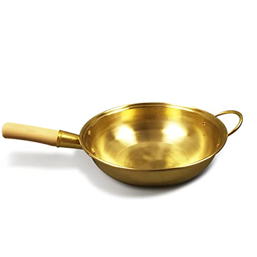 Wok Sarten Antióxido, Wok Sartenes Mango Ergonómico y Antiadherente, Multifunción Wok Chino para Estufas Eléctricas, De Inducción O De Gas (B 32cm)