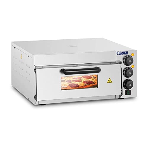 Royal Catering - RCPO-2000-1PE - Horno para pizza - 1 compartimiento - 2000 W