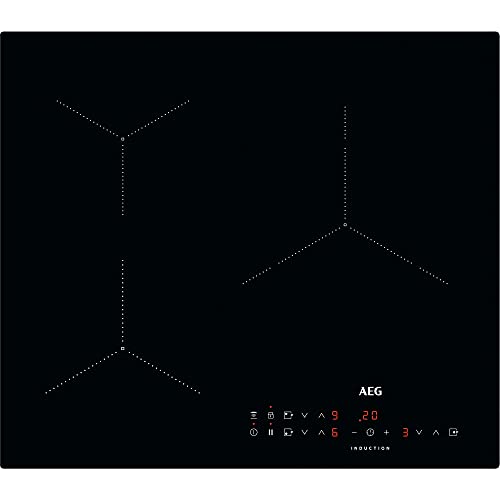 AEG ILB63335CB Placa inducción extraplana, 3 zonas, Función Pausa, Temporizador, Detección recipiente, Calentamiento rápido, Sistema de conexión automática, Control táctil, Negro, 60 cm, 590x520