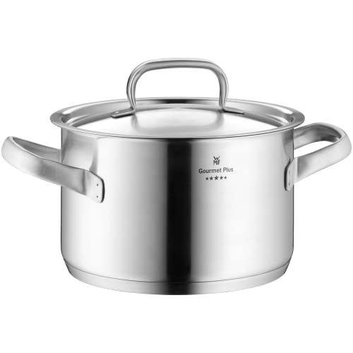 WMF Gourmet Plus Olla Baja, Acero Inoxidable, 16 cm