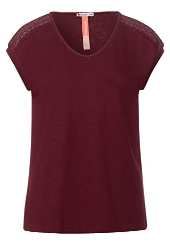 Street One A318019 Camiseta de Encaje, Copper Red, 40 para Mujer