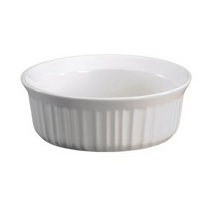 Corningware - Cacerola redonda de 24 onzas, color blanco francés