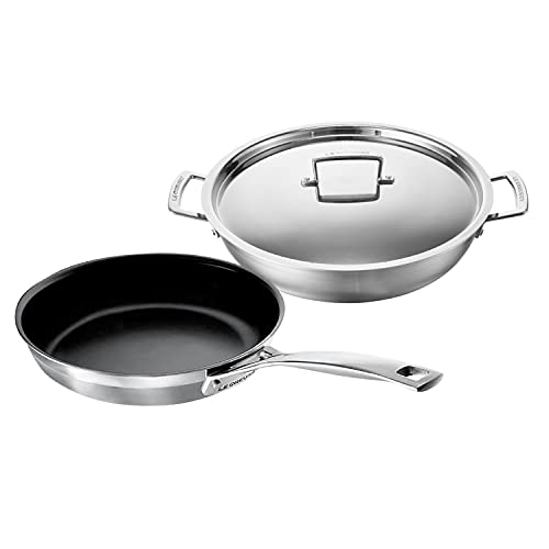 LE CREUSET 3 PLY Stainless Steel, Plateado, 24 cm
