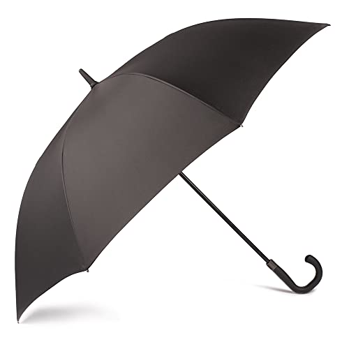 VOGUE Paraguas grande automatico, paraguas Golf XXL negro. Paraguas extra grande con apertura automática. Diámetro de 131 cm. Antiviento (Wind Proof) y acabado Teflón.