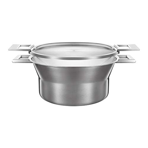 Castey - Cacerola Media Artic Trimetal Con Tapadera 24 cm