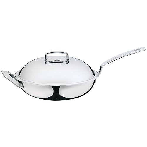 WMF 799556040 Wok Multicapa, Acero Inoxidable, Transparente, 32 cm