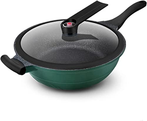 AVFORA Olla de Sopa Maifanshi Wok Pala Utensilios de Cocina antiadherentes Olla de Sopa Multifuncional Sartén de Micro presión Uso Dual de Gas for Olla de Cocina de inducción