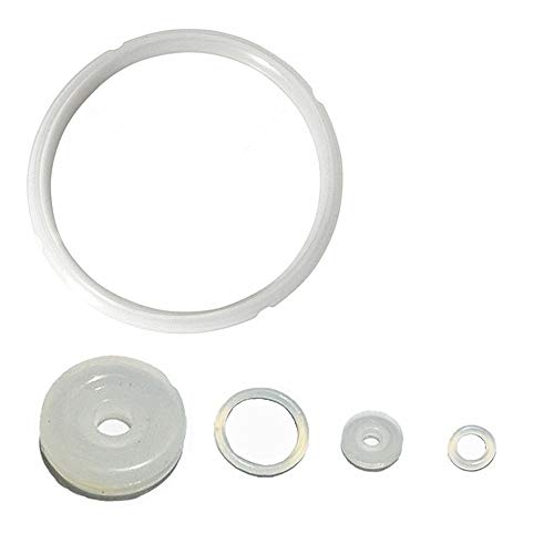 Anillo de sellado de silicona con 4 piezas Olla de presión de juntas for la presión de los anillos de goma for cocinas (Color : Fit 4L Press cooker)