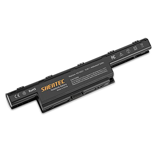 Shentec AS10D31 AS10D51 Batería para Acer Aspire 5742 5750G 5750 5750Z 5742G E1-531 E1-531G E1-571 E1-571G V3-531 V3-551 V3-551G para AS10D41 AS10D61 AS10D71 AS10D73 AS10D75 AS10D81(10.8V 4400mAh)