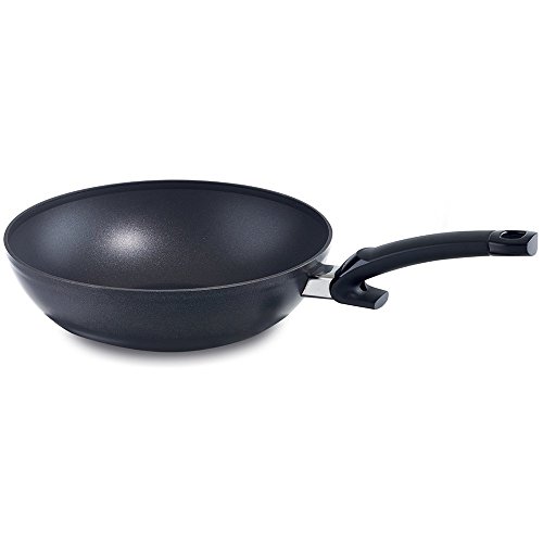 Fissler Special Asia Sartén wok de 28 cm de diámetro, sartén de aluminio, con revestimiento antiadherente, de borde alto, sartén para rehogar, inducción