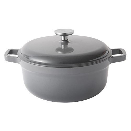 Berghoff Cocotte de Hierro Fundido esmaltado 28 cm-6.8 L, Gris