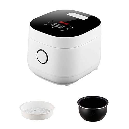 AMAZOM Olla Arrocera Eléctrica Antiadherente De 3 litros, Mini Olla Arrocera Portátil, con Canasta De Vapor Y Enjuague, 15 Minutos De Cocción Rápida, Recalentamiento, Mantener Caliente