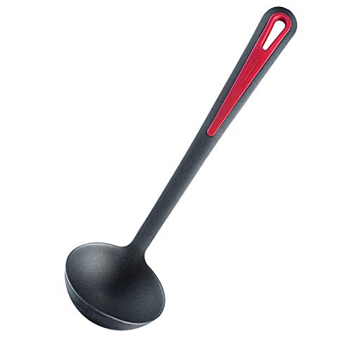 Westmark Cucharón de Sopa, Longitud: 31,5 cm, Gallant, Negro/rojo, 29562270
