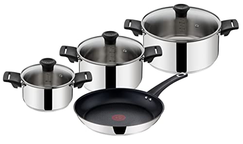 Tefal Jamie Oliver Mainstream B271S7 Juego de ollas y sartenes, Acero Inoxidable