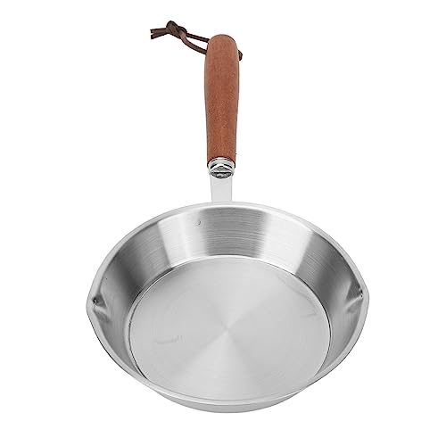 Sartén de Acero Inoxidable, Sartén Antiadherente para Huevos, Sartén para el Hogar, Restaurante, Cocina de Inducción, Calentamiento Uniforme (16 CM)