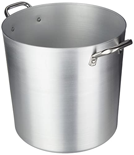 Ollas Agnelli Pan de Aluminio, con Dos Asas de Acero Inoxidable, 20 litros, Plata