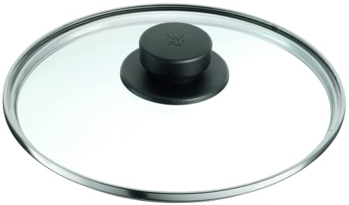 WMF Plus, Perfecto Pro Tapa de Cristal sintético, Pomo Negro, 22 cm