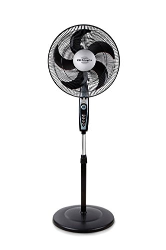 Orbegozo Sf 0149 - Ventilador De Pie Oscilante, Tamaño Aspas 40 Cm, Altura Regulable, 3 Velocidades, 60 W, Negro