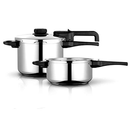 Fagor Dual Xpress Olla a Presión 6 + 4 Litros, Inducción, Express Super Rápida, Acero Inox. 18/10, Todo Tipo Cocinas, Fondo Termodifusor, Regulador Presión, 5 Sistemas Seguridad