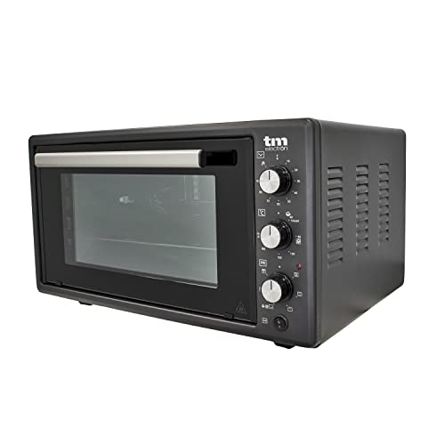 TM Electron TMPHO045 Horno de Convección de Sobremesa, 6 funciones, capacidad de 45 litros, temporizador 90 minutos, temperatura ajustable de 80º hasta 250º, 1400W