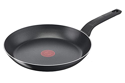 Tefal - B55508 - Fácil de cocinar y limpiar - Sartén - 32 cm - Revestimiento antiadherente - Señal térmica - Fondo estable - Fácil de limpiar - Forma profunda - Negro