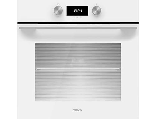 Teka, Horno Pirolítico Multifunción, Urban Colors Edition, Modelo HLB 8400 P, SurroundTemp 8 funciones de cocinado, Eficiencia energética A+, Blanco, 59.5 x 59.5 x 55.9 cm