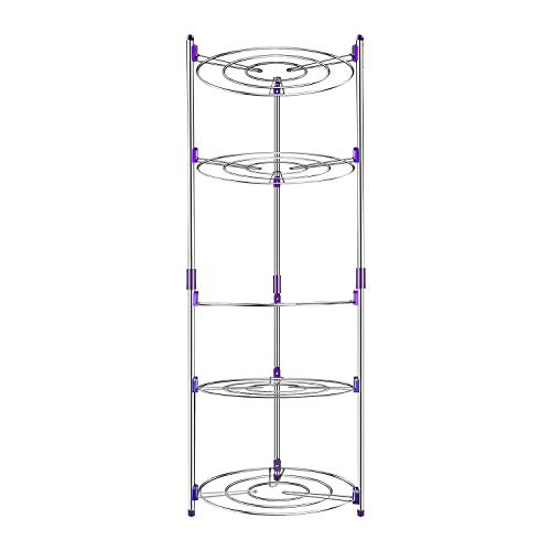 Usmascot 5-Niveles Estantería de Sartenes, Soporte de Ollas y Sartenes, Estanterías para Ollas, Cocina Accesorios Organizador - Acero Inoxidable (5-Niveles)