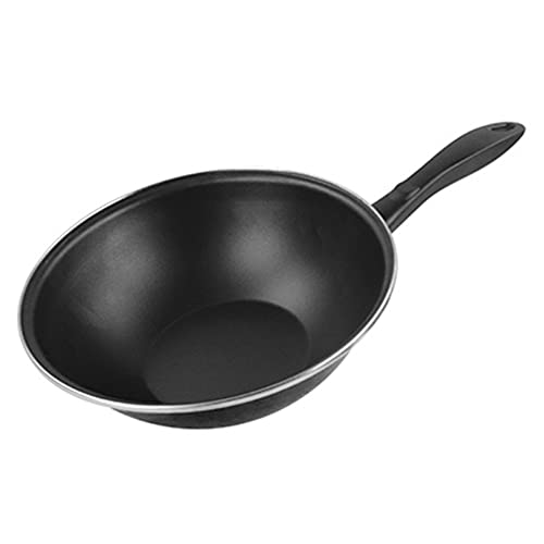 MAGEFESA Black - Wok 28cm de acero vitrificado exterior negro. Antiadherente bicapa Reforzado efecto piedra. Apto para todo tipo de cocinas, especial inducción. 50% de ahorro energético.