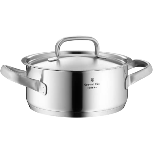 WMF Gourmet Plus Cacerola, Acero Inoxidable, 24 cm - 4.1 L